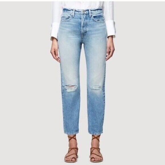 FRAME Rigid Re Release Le Original Taper Jeans Size 27 The Bungalow Button Fly - Picture 11 of 13